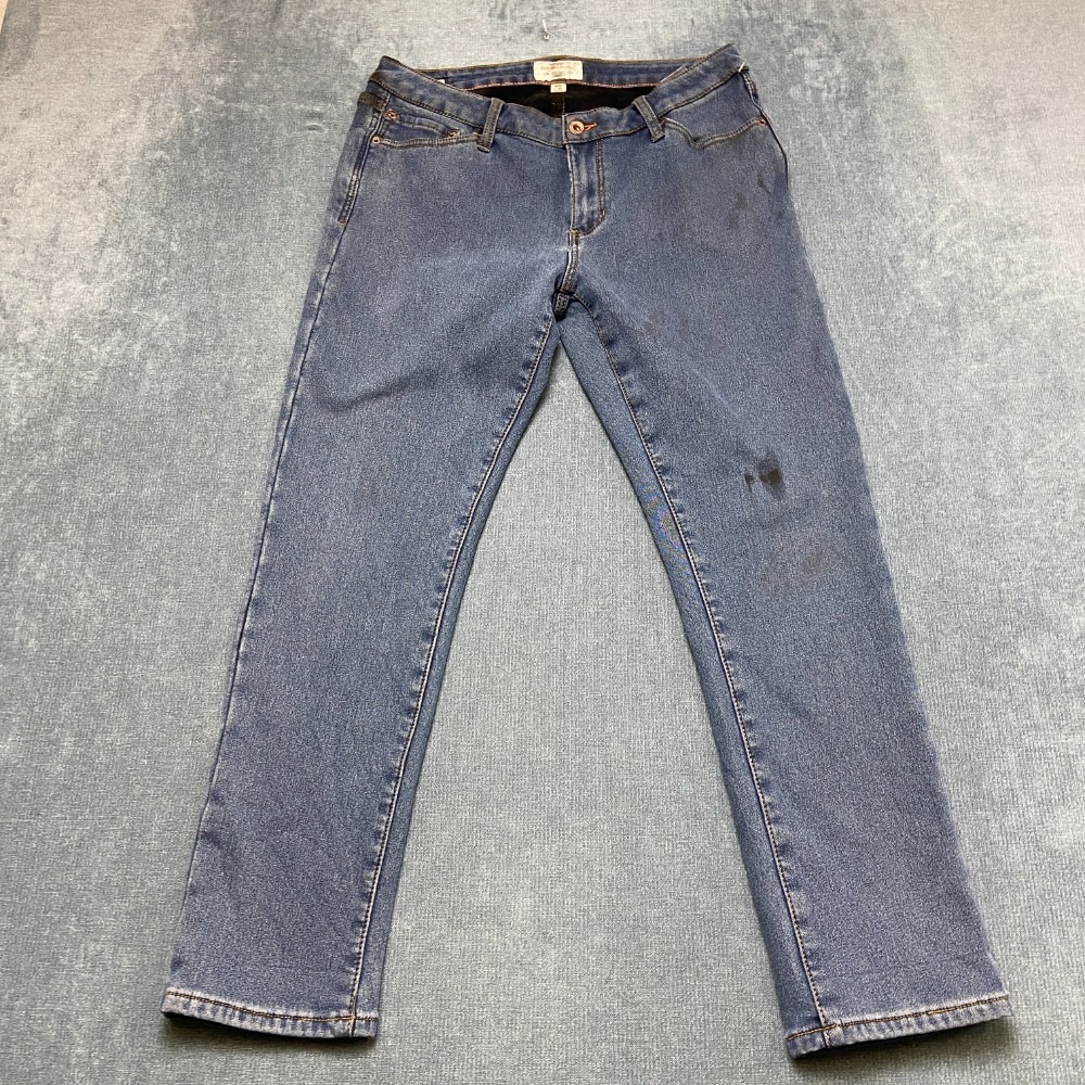 Vintage Original Weatherproof Thermal Jeans Womens 12x30 Blue Denim Straight Leg